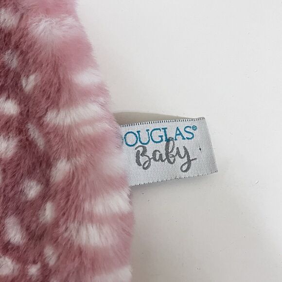 Douglas Baby Cuddle Toys Farrah Pink Fawn Sshlumpie Security Blanket Lovey 17" - Picture 7 of 13